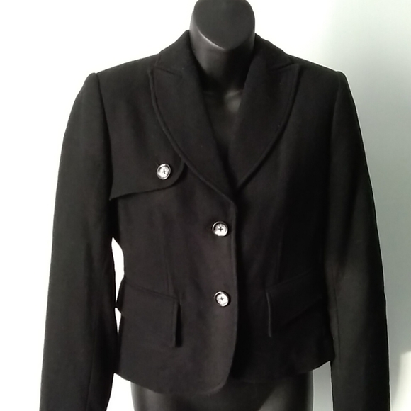 💯% Wool 🌟Cropped🌟 Blazer - Picture 1 of 13